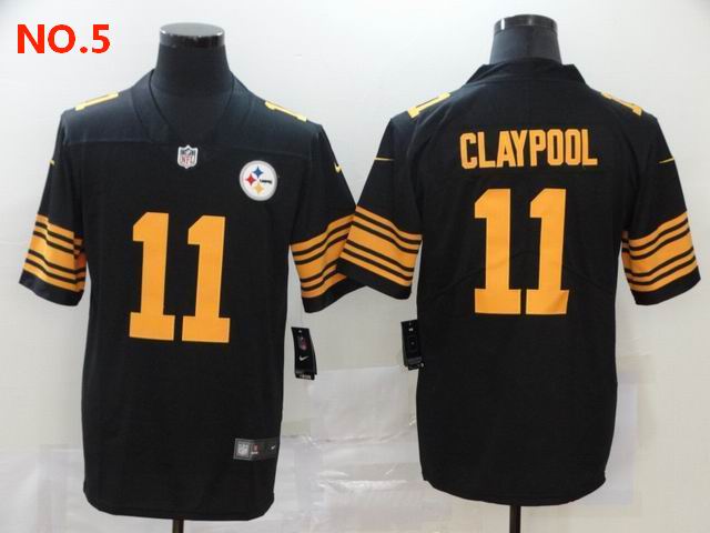 Men's Pittsburgh Steelers #11 Chase Claypool Jersey NO.5;